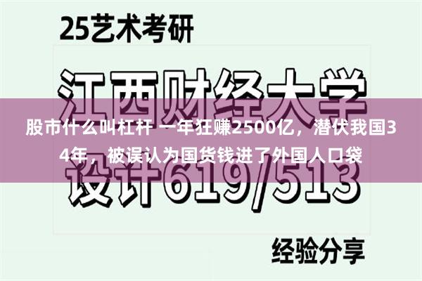 股市什么叫杠杆 一年狂赚2500亿，潜伏我国34年，被误认为国货钱进了外国人口袋