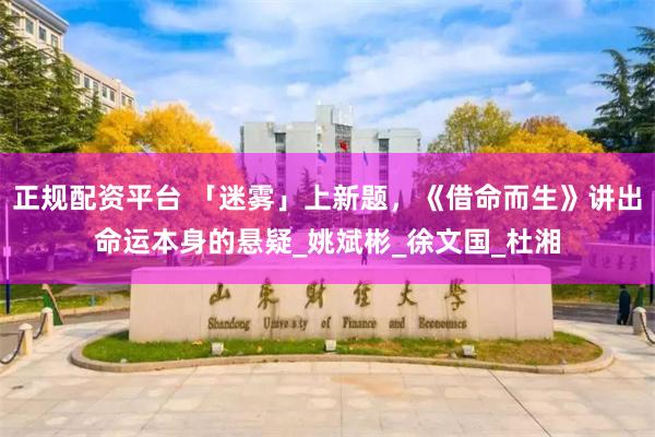 正规配资平台 「迷雾」上新题，《借命而生》讲出命运本身的悬疑_姚斌彬_徐文国_杜湘