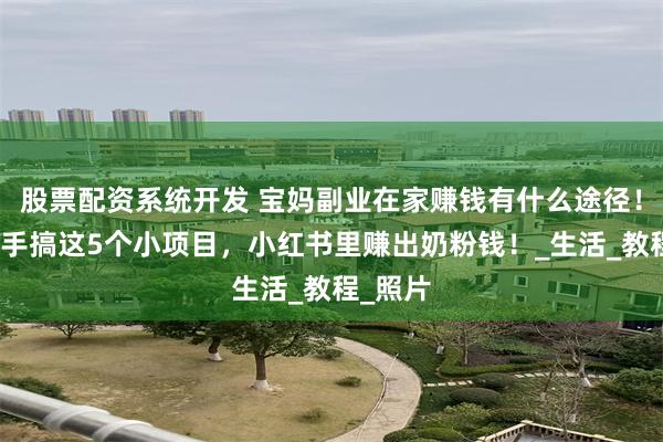 股票配资系统开发 宝妈副业在家赚钱有什么途径！带娃顺手搞这5个小项目，小红书里赚出奶粉钱！_生活_教程_照片