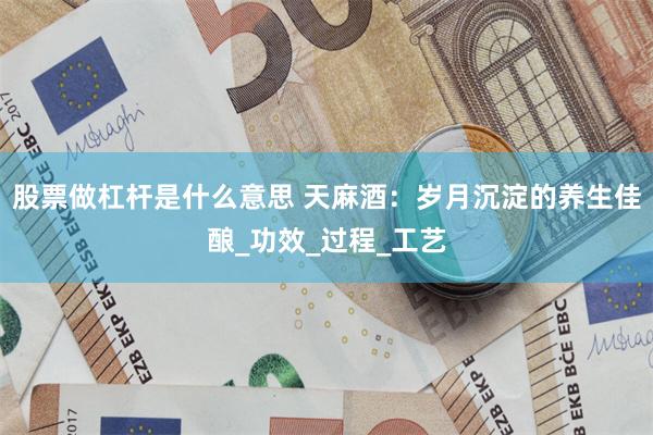 股票做杠杆是什么意思 天麻酒：岁月沉淀的养生佳酿_功效_过程_工艺