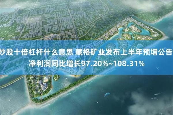 炒股十倍杠杆什么意思 藏格矿业发布上半年预增公告 净利润同比增长97.20%~108.31%