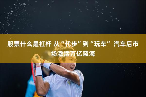 股票什么是杠杆 从“代步”到“玩车” 汽车后市场激活万亿蓝海