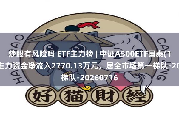 炒股有风险吗 ETF主力榜 | 中证A500ETF国泰(159338)主力资金净流入2770.13万元，居全市场第一梯队-20260716