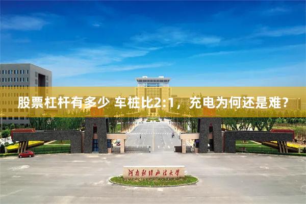 股票杠杆有多少 车桩比2:1，充电为何还是难？