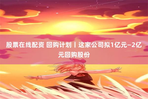 股票在线配资 回购计划丨这家公司拟1亿元—2亿元回购股份