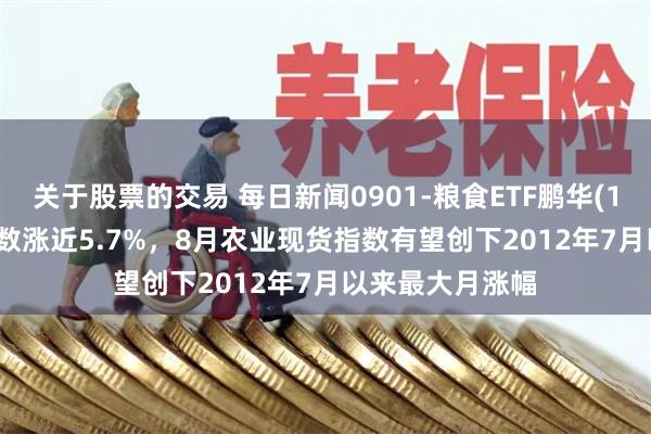 关于股票的交易 每日新闻0901-粮食ETF鹏华(159698)标的指数涨近5.7%，8月农业现货指数有望创下2012年7月以来最大月涨幅