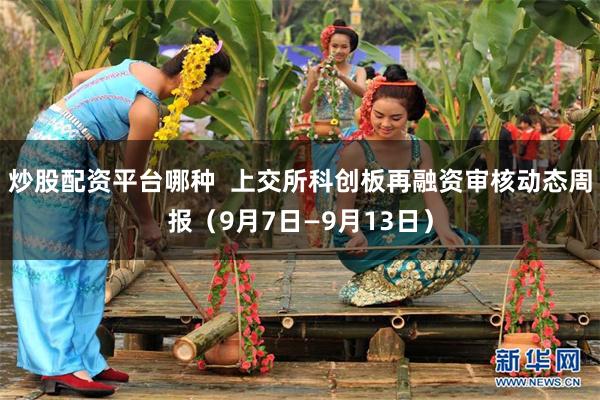 炒股配资平台哪种  上交所科创板再融资审核动态周报（9月7日—9月13日）